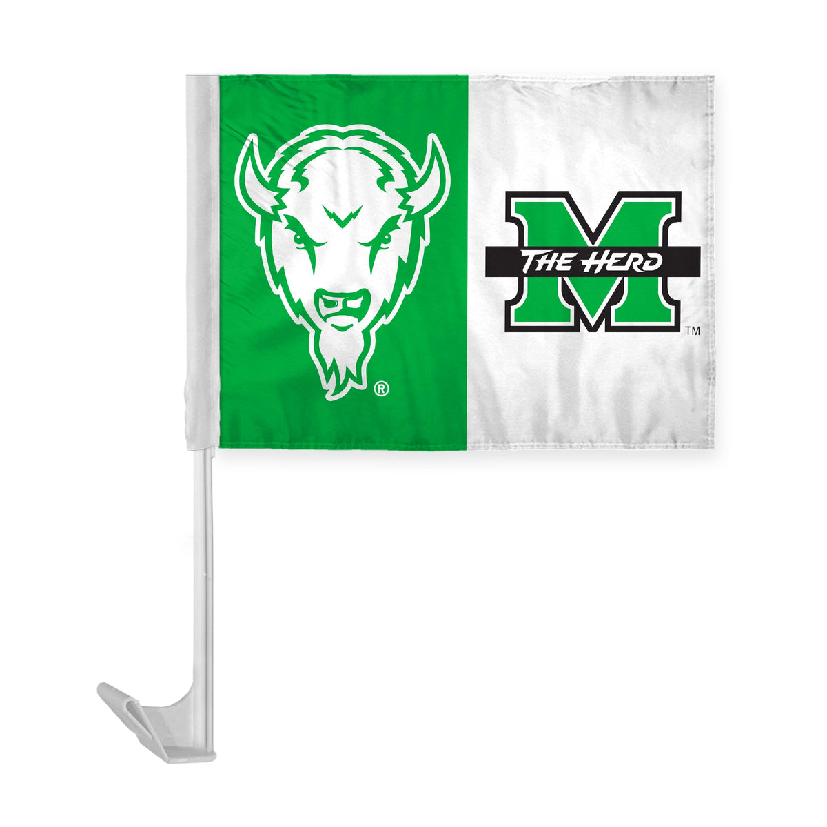 Marshall University Economy Car Flag 12 x 16 inch