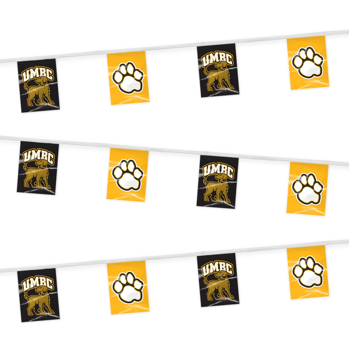 University of Maryland Baltimore County Rectangle Pennant String 9 x 12 inch