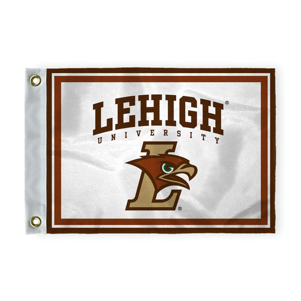 AGAS Lehigh LU University Hawks Golf Flag Grommets 14x20 inches, Waterproof Durable 200D Nylon, For Backyard Practice Mini Putting Green, Golf Courses, Country Club