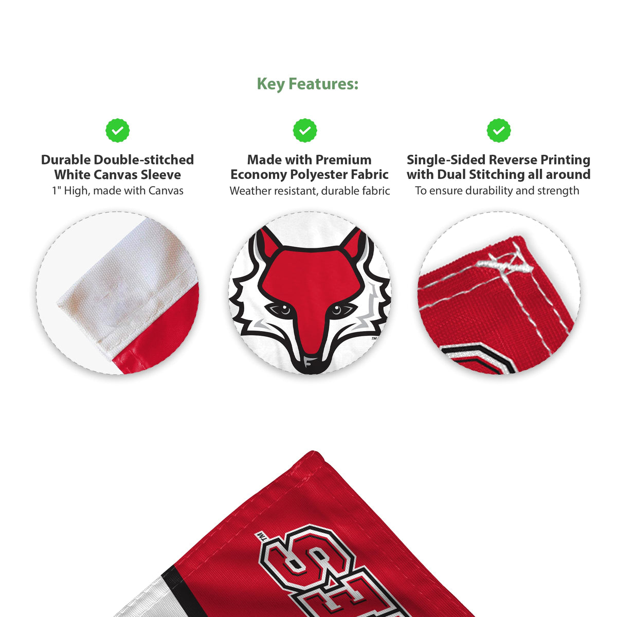 Marist University Economy Car Flag 12 x 16 inch