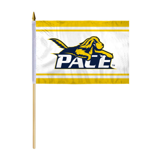 Pace University Stick Flag 12 x 18 inch