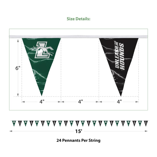 Loyola Maryland University Pennant String 4 x 6 inch