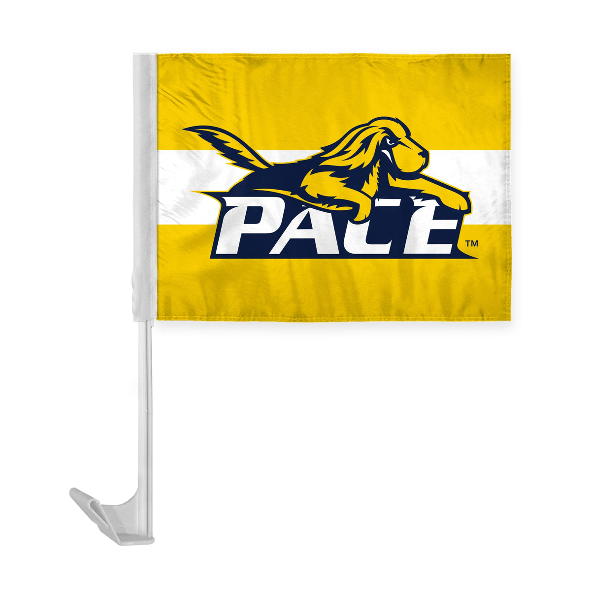 Pace University Economy Car Flag 12 x 16 inch