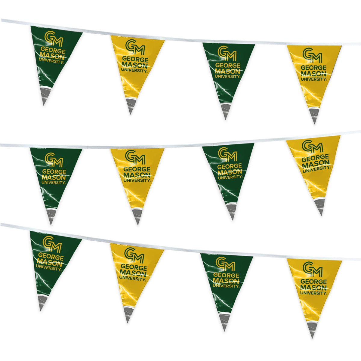 AGAS George Mason GMU University Pennant String Triangle flag football for Birthday Parties Patriots Theme Party - 15FT