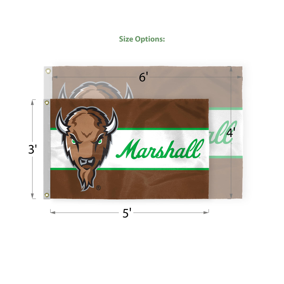 Marshall University Flag 4 ft x 6 ft