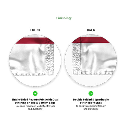 AGAS Temple University T Logo and Text Flag 4 x 6 ft – Single Sided Printed Nylon – Officially Licensed NCAA Product – Temple Owls Outdoor Flag with Brass Grommets and Reinforced 6 Row Stitched Fly End for Indoor Outdoor Display