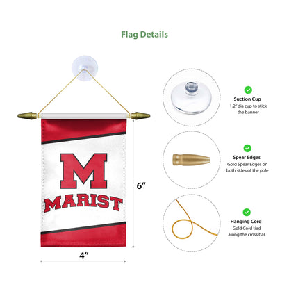 Marist University Mini Banner 4 x 6 inch