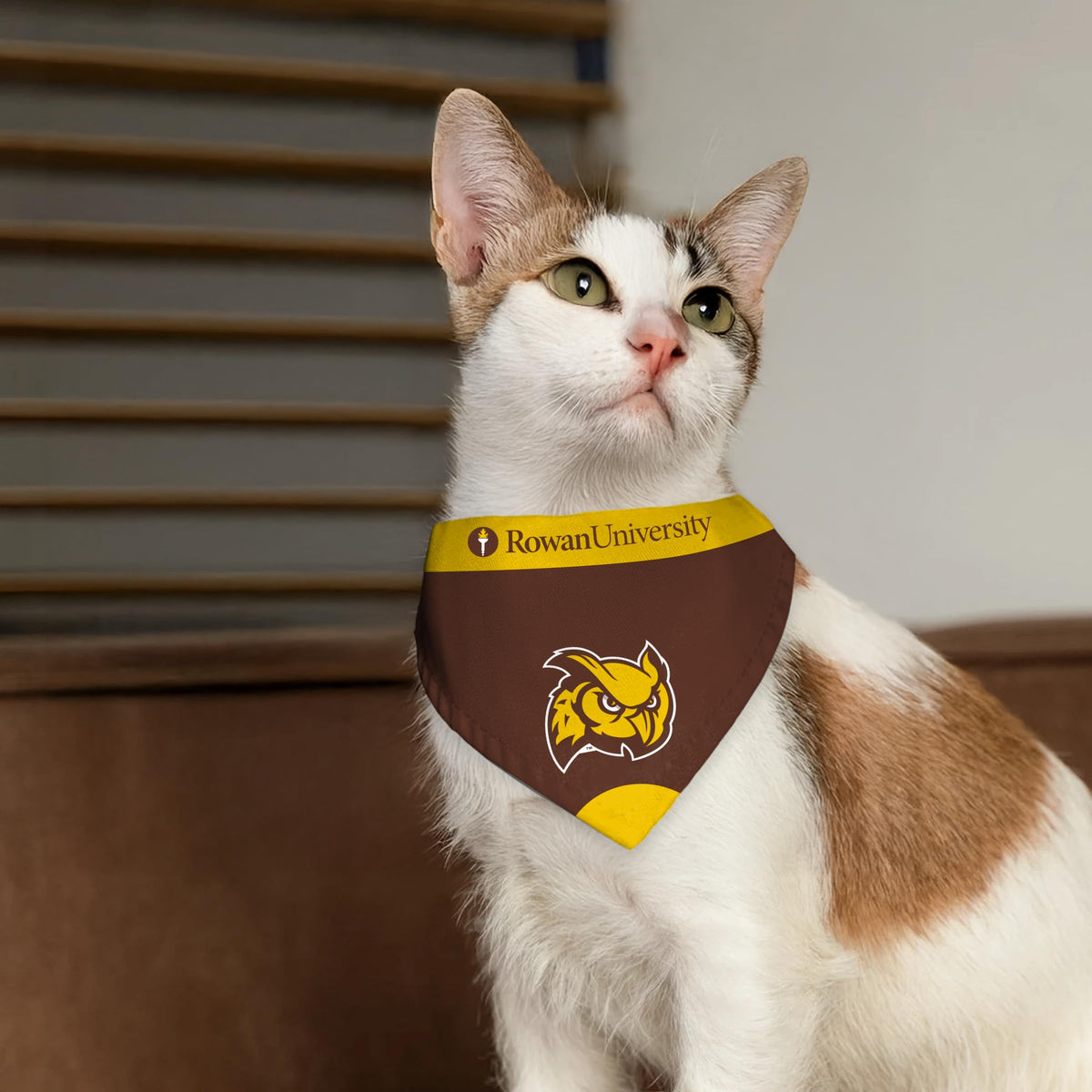 Rowan University Pet Bandana 14.75 x 9.5 inch