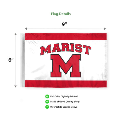 Marist University Motorcycle Flag 6 x 9 inch