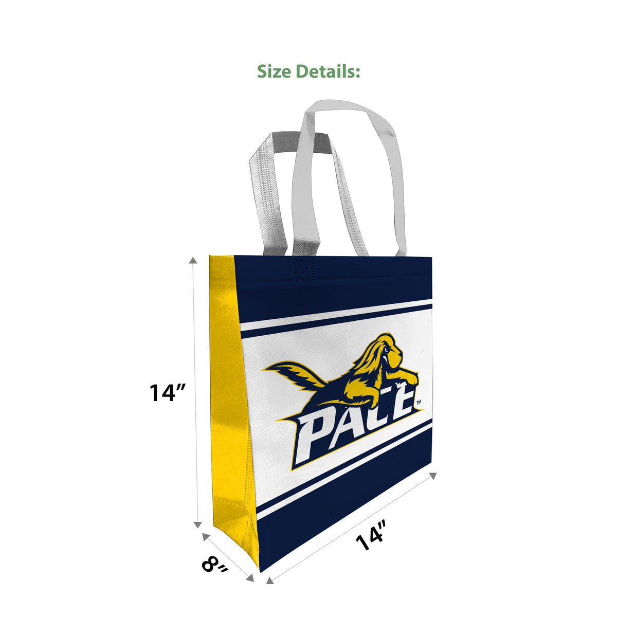 Pace University Tote Bag 14 x 14 x 8 inch