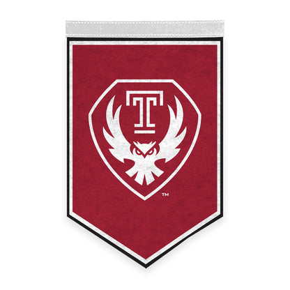 AGAS Temple University - Felt Banner - 12" x 18"