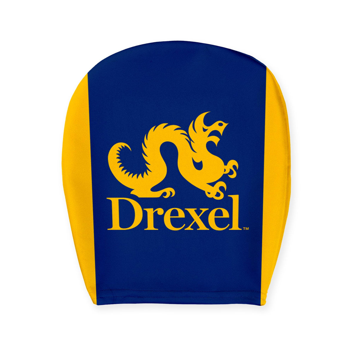 Drexel DU Dragons Head Rest Cover with Elastic Band for Cars, Dragons Unisex Adult Stretchy Material Spandex Polyester Universal Size 9" x 10.5"