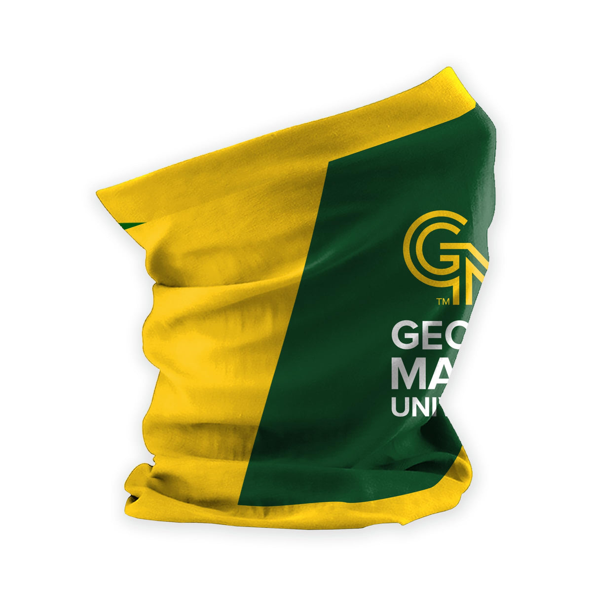 AGAS George Mason GMU University Patriots Neck Gaiter Face Cover, Multiuse Balaclava, Patriots Beanie, Headband, Bandana, Neck Warmer, Running Scarf, Hair Band, Wristband, Officially Licensed GMU Gear