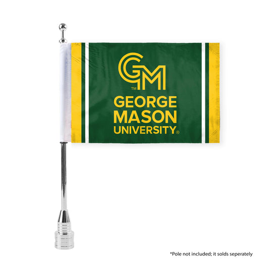 AGAS George Mason Motorcycle Flag 6 x 9 Polyester – 3/8" Pole Sleeve – Flag Only - GMU Bike Flags