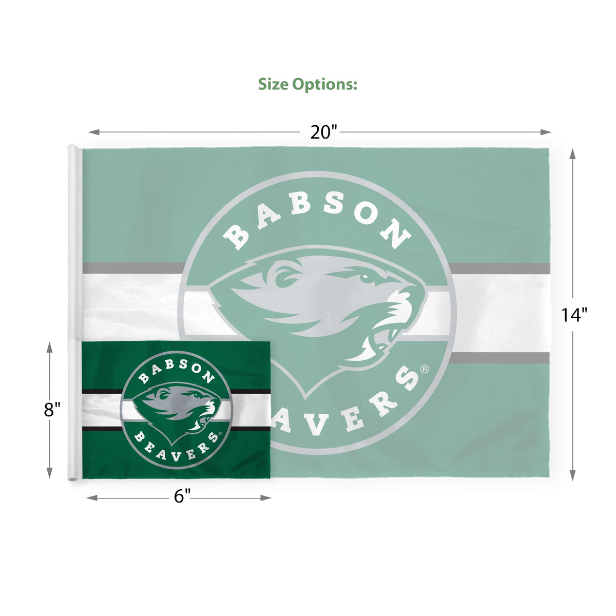 Babson College Golf Flag 6 x 8 inch