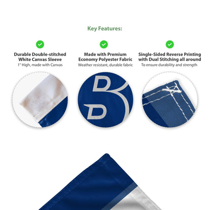 Brandeis University Economy Car Flag 12 x 16 inch