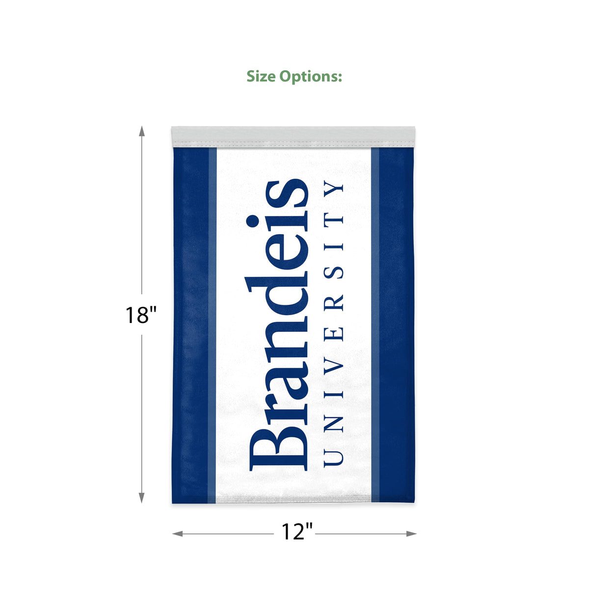 Brandeis University Garden Flag 12 x 18 inch
