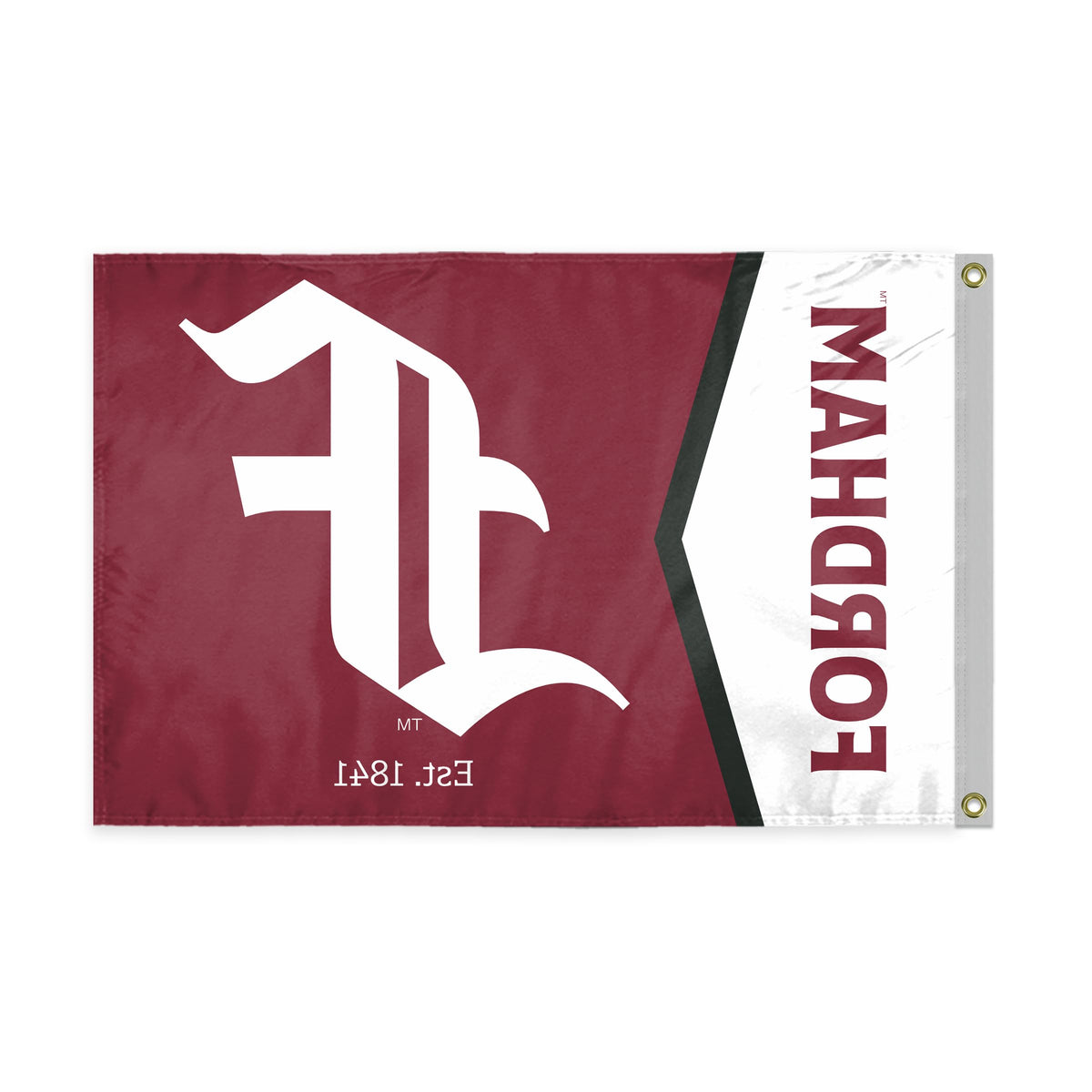 AGAS Fordham University Flag 2 x 3 ft – Single Sided Printed Polyester Fordham Rams Flag – Official NCAA Product – Fordham University Outdoor Flag with Brass Grommets, Canvas Header and Reinforced Stitched Edges for Indoor Outdoor Display