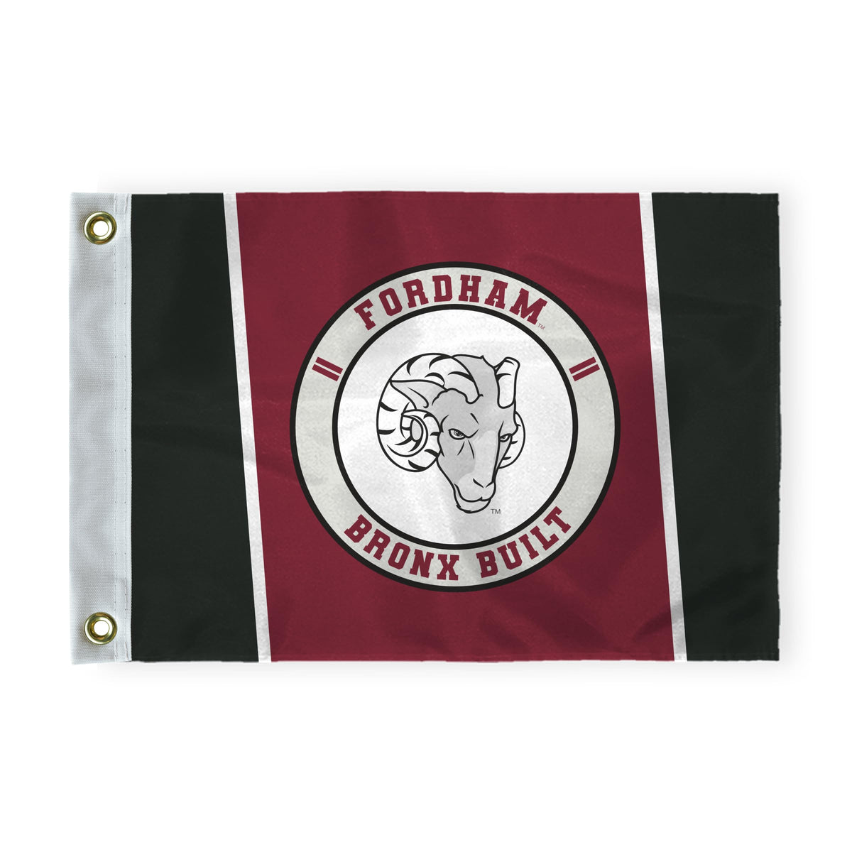 AGAS Fordham University Golf Flag 14 x 20 inch – Single Sided Printed Nylon Fordham Rams Flag Bronx Built Design – Official NCAA Product – Fordham University Golf Course Flag with Canvas Header, Brass Grommets and Reinforced Stitched Edges for Outdoo