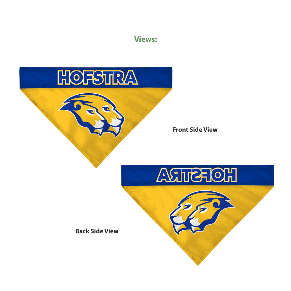 Hofstra University Pet Bandana 9.75 x 6.5 inch