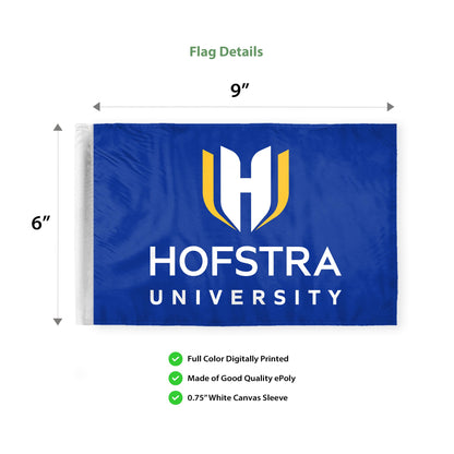 Hofstra University Motorcycle Flag 6 x 9 inch