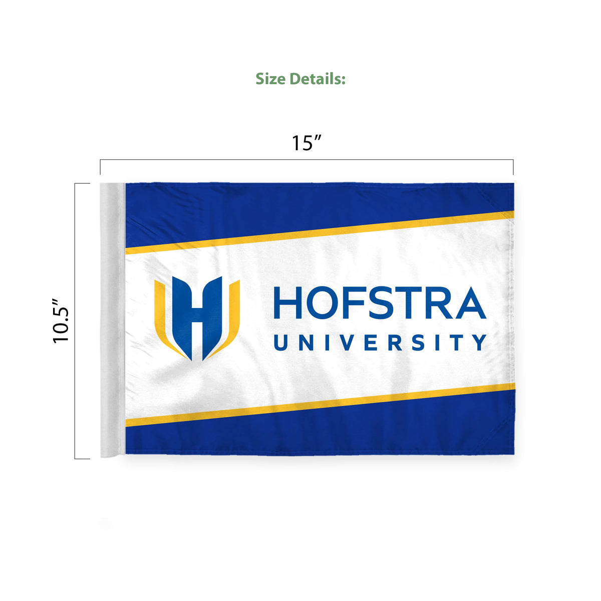 Hofstra University Premium Car Flag 10.5 x 15 inch