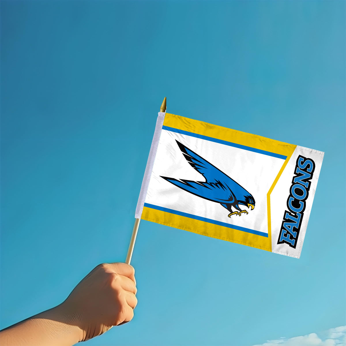 Bentley University Stick Flag 12 x 18 inch