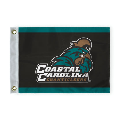 AGAS Coastal Carolina CCU University Chanticleers Golf flag Grommets 14x20 inches, Waterproof 200D Nylon, Mini Putting Green Flags for Backyard Practice, Golf Courses, Outdoor Banner