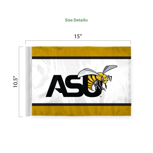 Alabama State University Premium Car Flag 10.5 x 15 inch