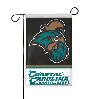 AGAS Coastal Carolina CCU University Yard Flag, 18 x 12 inch, For Outdoor Display and Events Single-Sided Polyester - With Flagpole