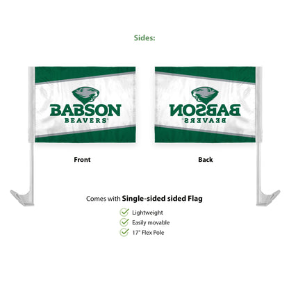 Babson College Economy Car Flag 12 x 16 inch