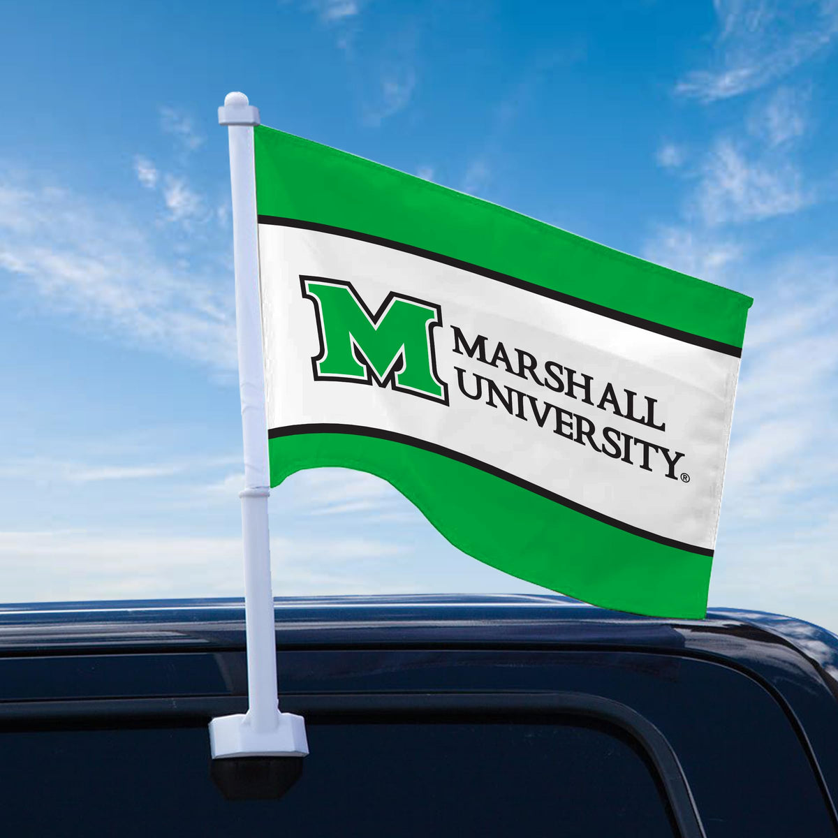 Marshall University Premium Car Flag 10.5 x 15 inch