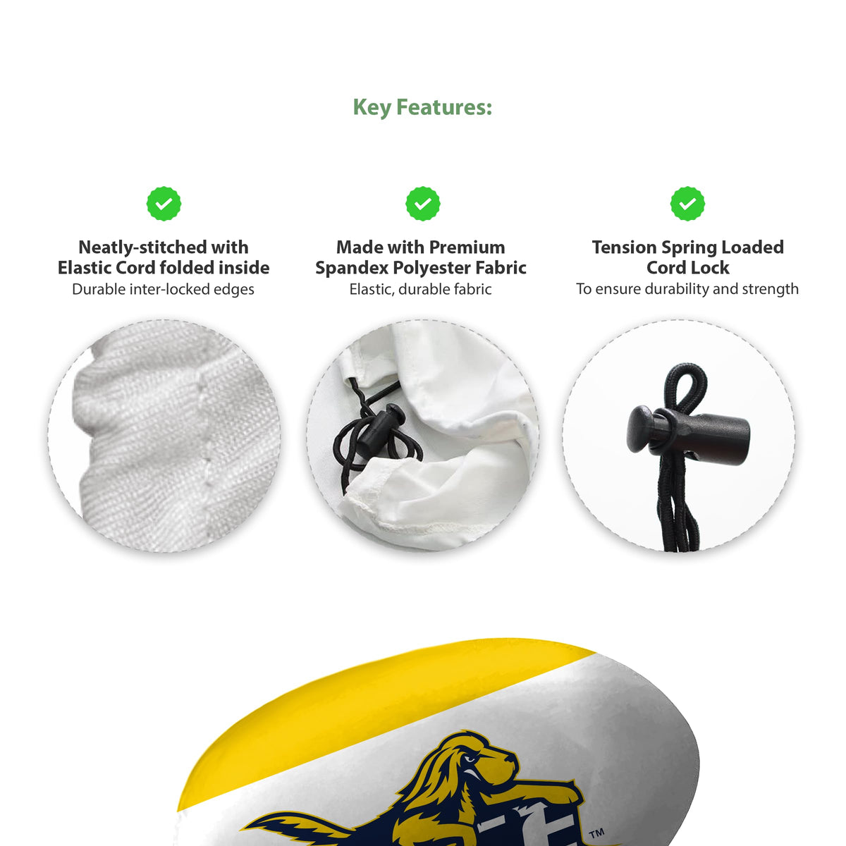 Pace University Car Mirror Cover 10.6 x 9.5 inch