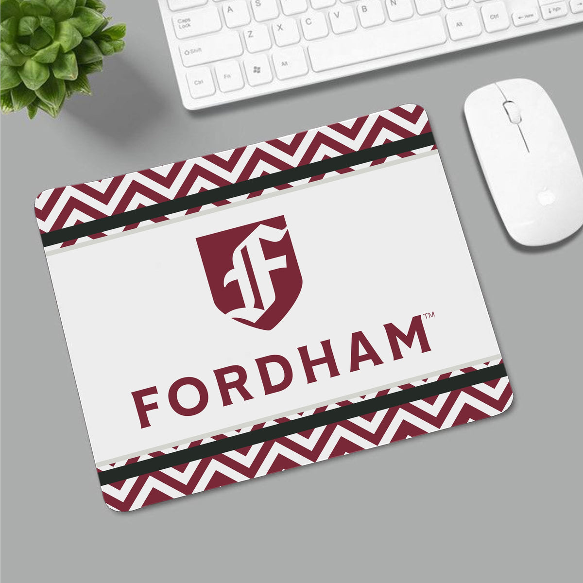 AGAS Fordham University Mouse Pad 8 x 7 inch – Single Sided Printed Neoprene Fordham Rams Pad with F Logo – Official NCAA Product – Fordham University Mouse Pad with Non Slip Rubber Base