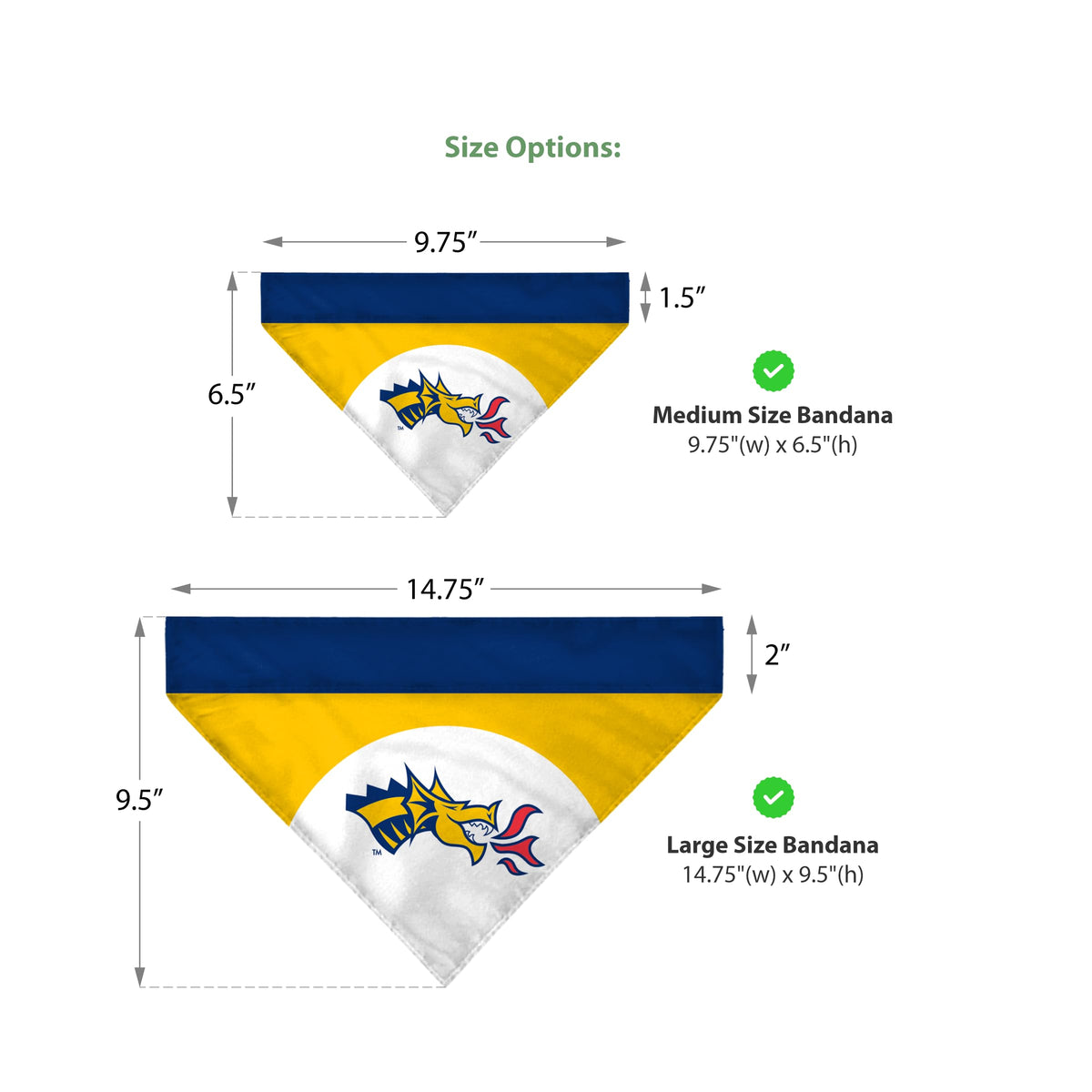AGAS Drexel University Pet Bandana 14.75 x 9.5 inch – Single Sided Printed Polyester Dragons Mascot Logo – Officially Licensed Drexel Dragons Pet Bandana