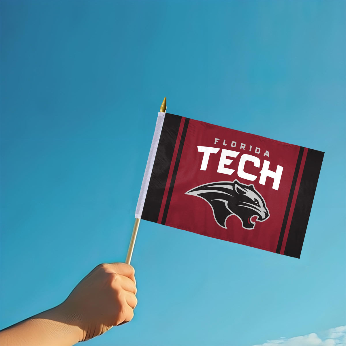 Florida Institute of Technology Stick Flag 12 x 18 inch