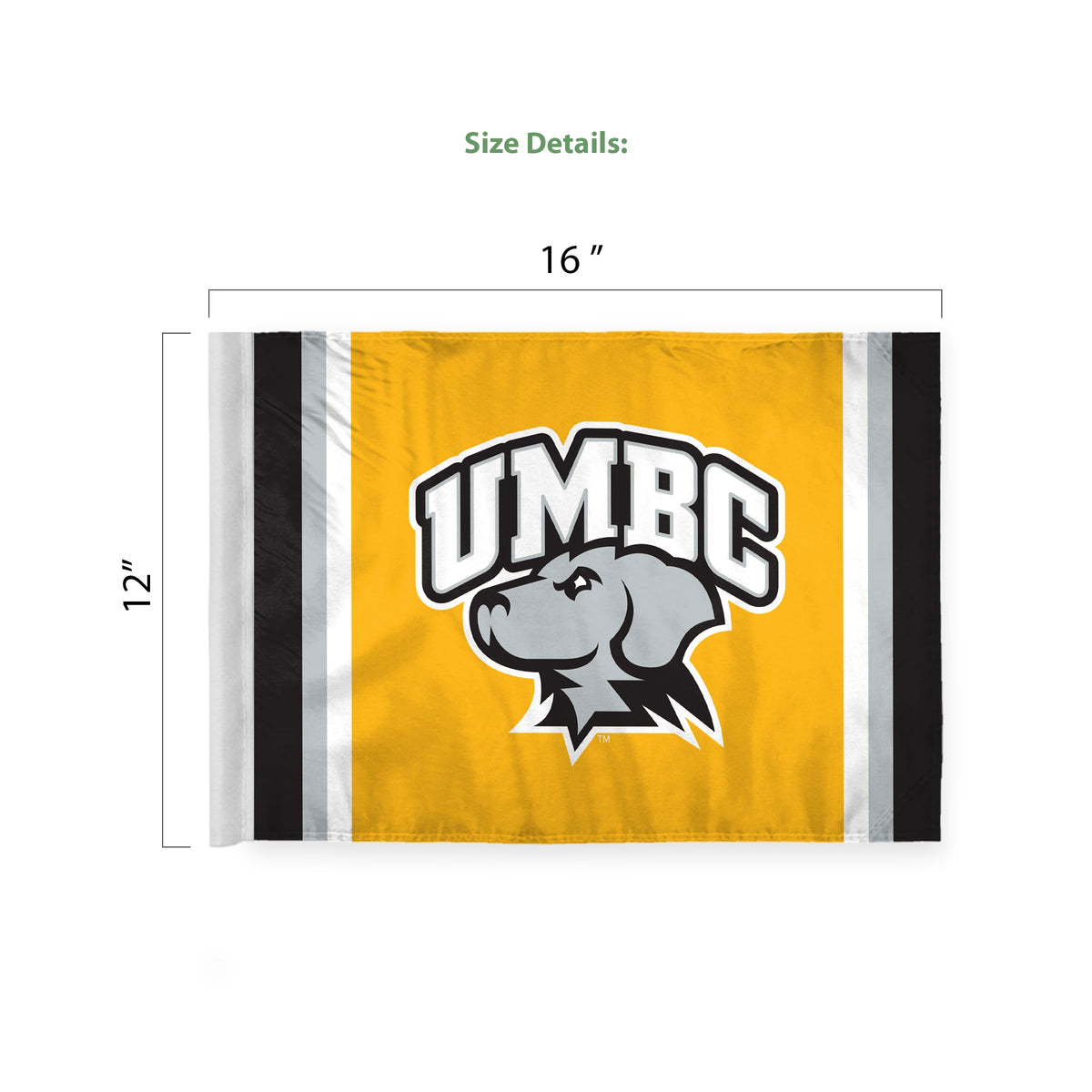 University of Maryland Baltimore County Economy Car Flag 12 x 16 inch