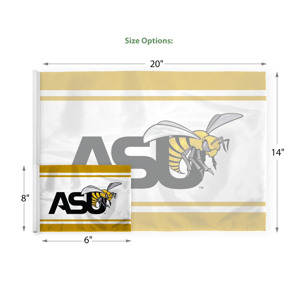 Alabama State University Golf Flag 14 x 20 inch
