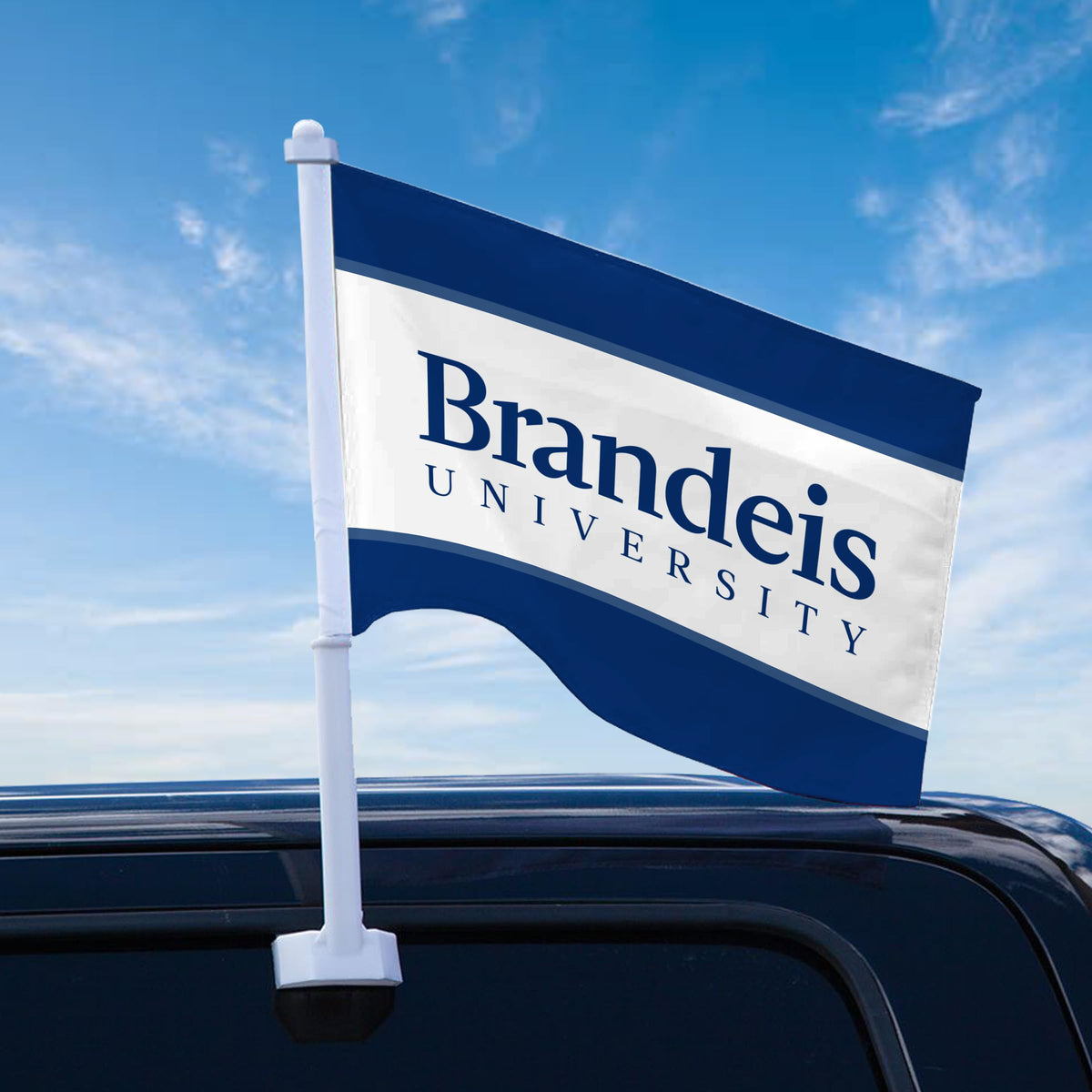 Brandeis University Premium Car Flag 10.5 x 15 inch