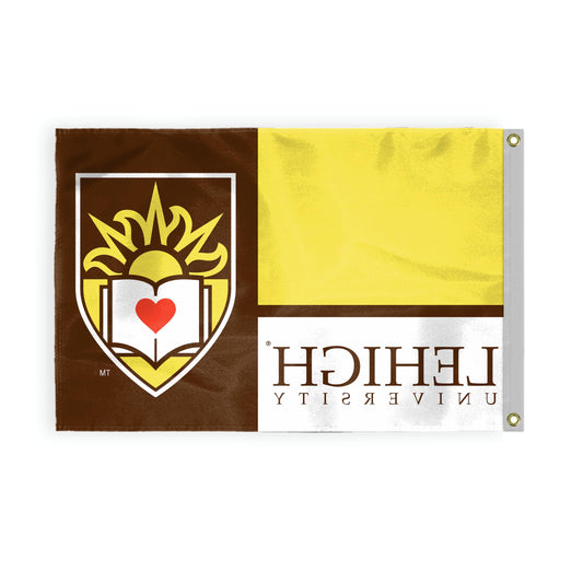 AGAS Large Lehigh University College Flags 4 x 6 ft, Heavy-Duty 200D Nylon with Brass Grommets 4 x 6