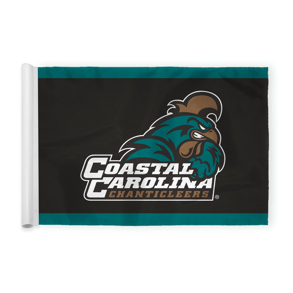 AGAS Coastal Carolina CCU College flag Golf with Tube Inserted 6x8 inch, Waterproof Heavy-Duty 200D Nylon, for Backyard Practice Putting Green, Golf Courses, Country Club