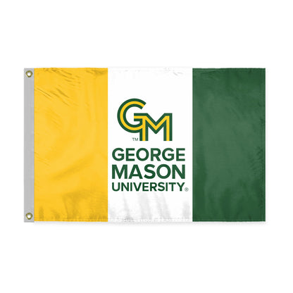 AGAS George Mason GMU Patriots Boat Mini Flag 12x18 Inch Printed Polyester with Brass Grommets - Patriots Nautical Flag