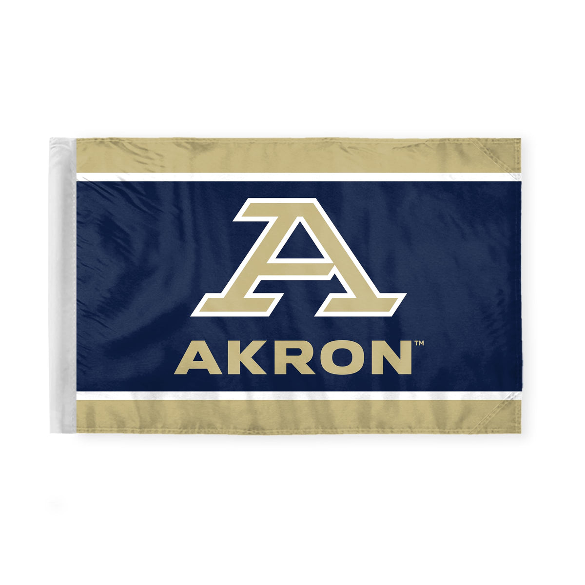 University of Akron Motorcycle Flag 6 x 9 inch