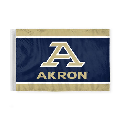 University of Akron Motorcycle Flag 6 x 9 inch