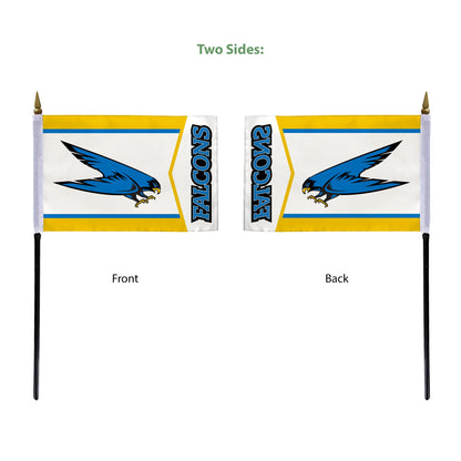 Bentley University Stick Flag 4 x 6 inch