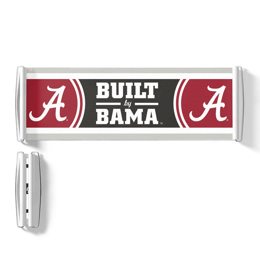 AGAS NCAA Alabama Crimson Tide 9.5x27.5" Stadium Banner - Retractable Vinyl Scroll Banner - Bama Merchandise