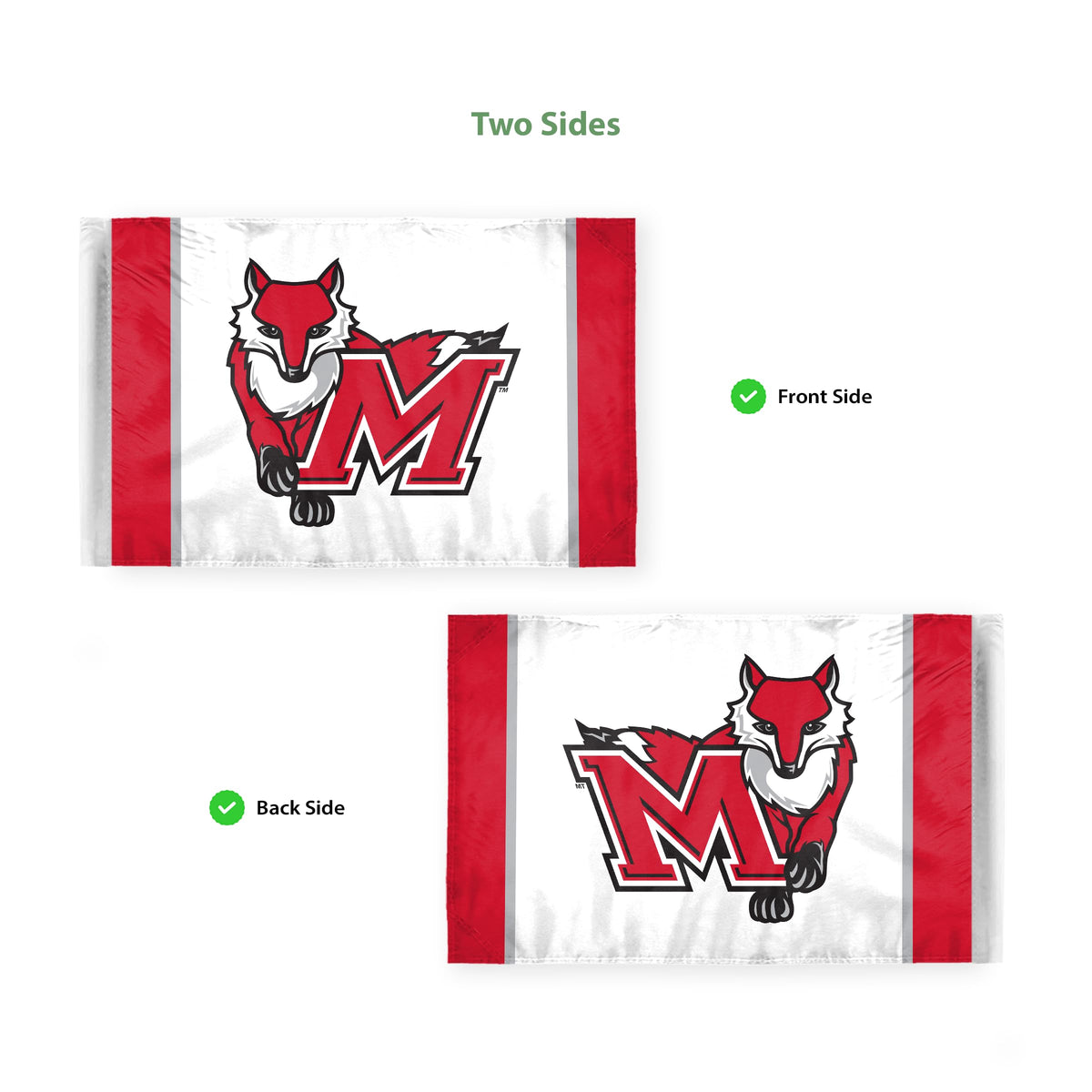 Marist University Motorcycle Flag 6 x 9 inch