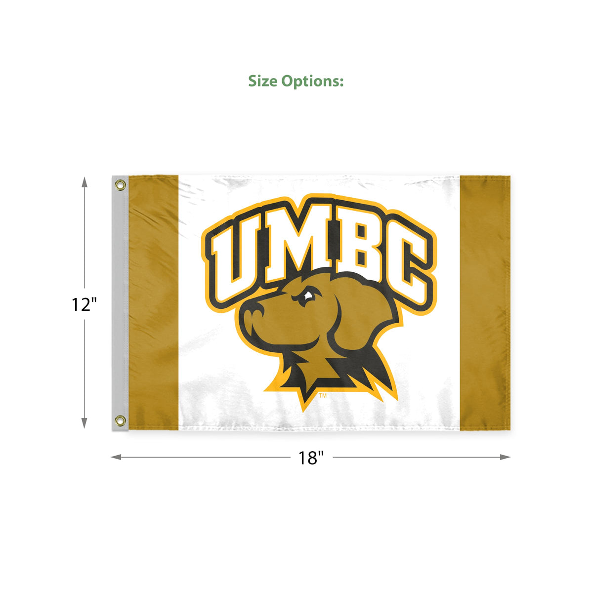 University of Maryland Baltimore County Flag 12 x 18 inch