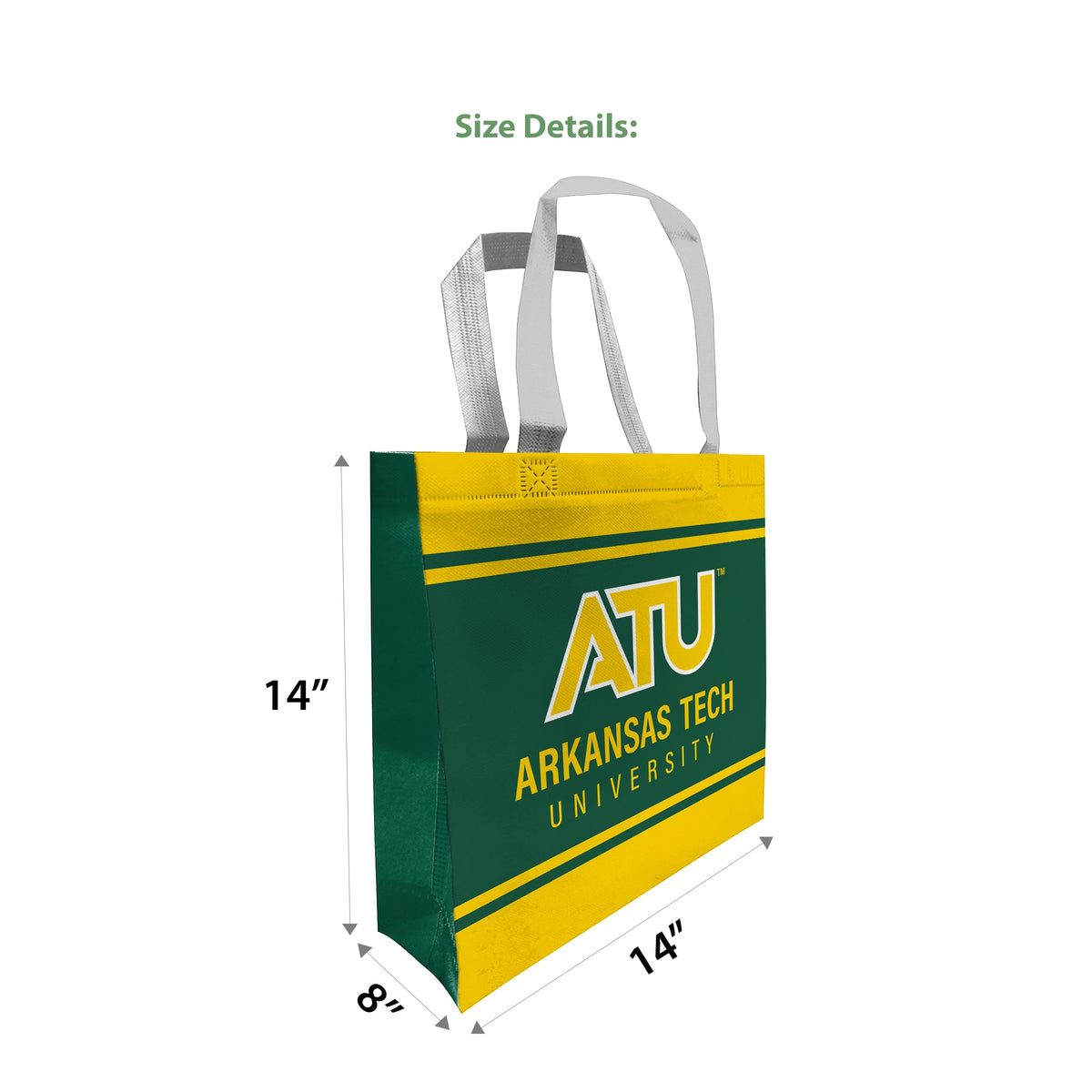 Arkansas Tech University Tote Bag 14 x 14 x 8 inch
