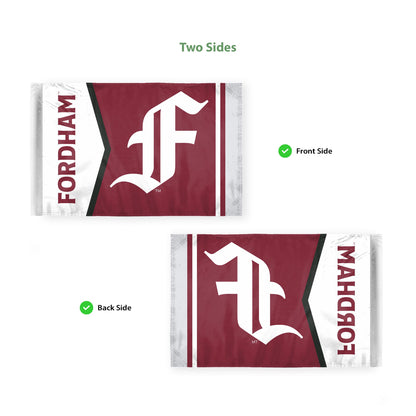 AGAS Fordham University Motorcycle Flag 6 x 9 inch – Single Sided Printed Polyester Fordham Rams Flag with F Logo – Official NCAA Product – Fordham University Bike Flag with 0.75 inch Canvas Sleeve and Reinforced Stitching No Pole Included